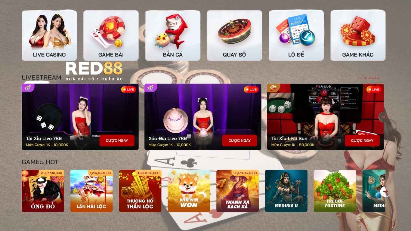 Giới thiệu Red88 - Sảnh cá cược hấp dẫn nhất