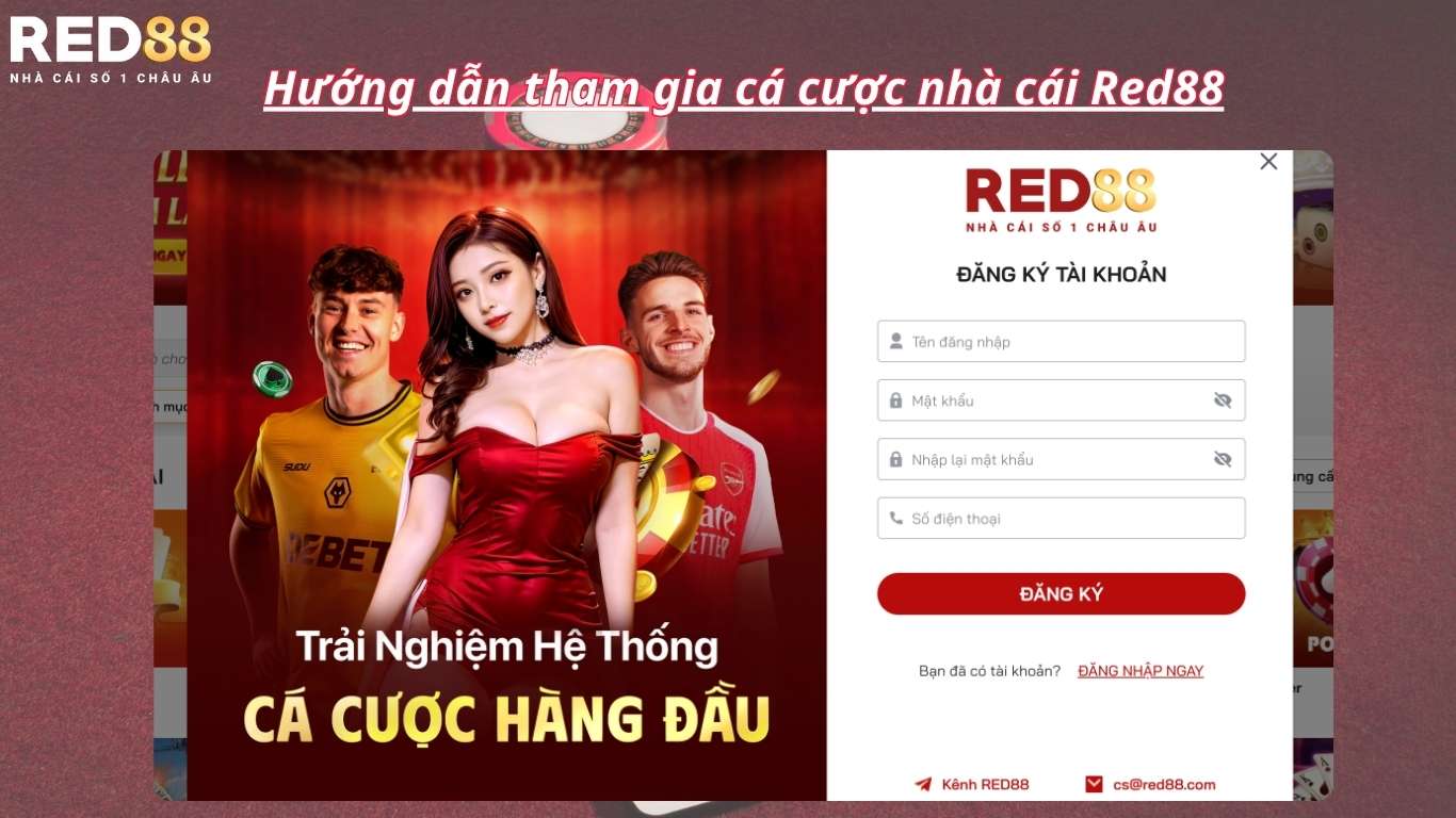 Hướng dẫn tham gia cá cược nhà cái Red88